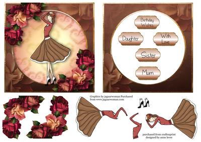 Bobbi Sox & Gorgeous Roses with Decoupage