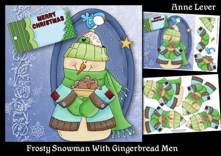Frosty Snowman with Gingerbread Men