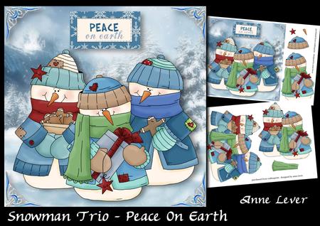 Snowman Trio - Peace on Earth