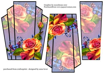 Art Deco Stacker Topper - Bright Roses