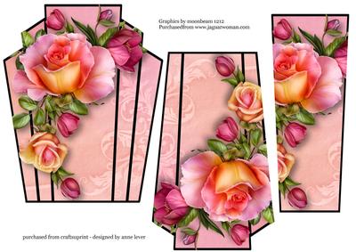 Art Deco Stacker Topper - Romantica Roses Pink