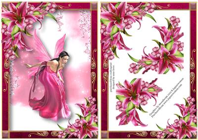 Curious Fairy & Pink Stargazer Lilies