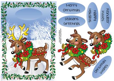 Happy Reindeer Merry Christmas