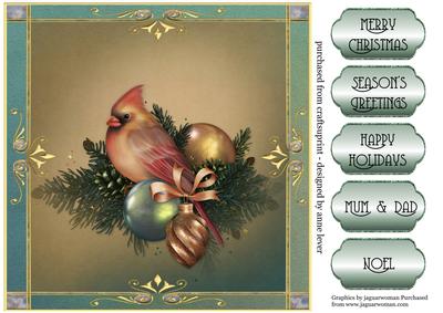 Gorgeous Female Cardinal Christmas