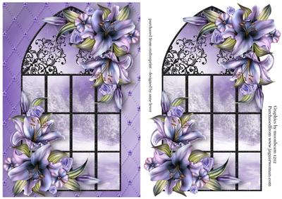Enchanted Wynter Lilies Window