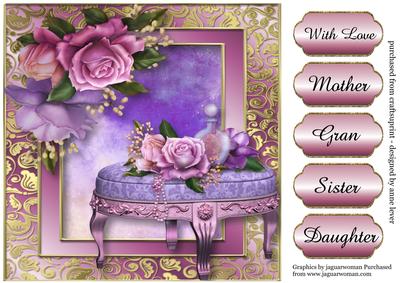 Beautiful Belle Roses with Gilded Frame
