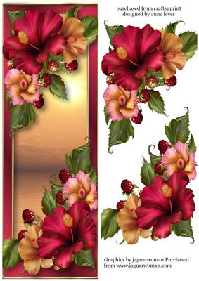 Large Dl Hibiscus Sunset