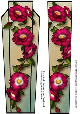 Art Deco Large Dl - Rambling Rose