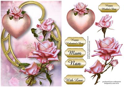 Hearts and Flowers - Cameo Roses