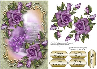 Beautiful Heritage Roses Golden Scene