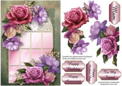 Enchanted Belle Roses Window