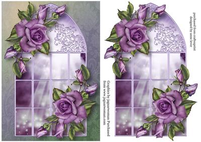 Enchanted Heritage Roses Window & Extra Plaque