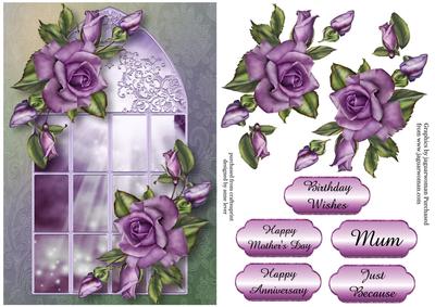 Enchanted Heritage Roses Window