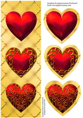Large Dl Hearts Trio
