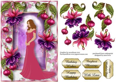 Elegant Beauty with Fabulous Fuschias