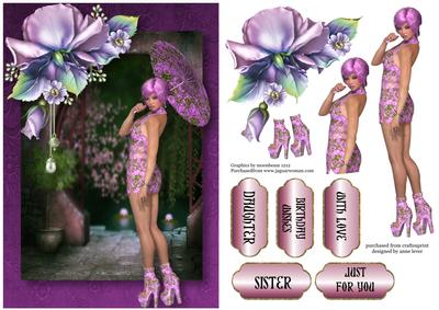 Asian Inspirations Lilac Rose