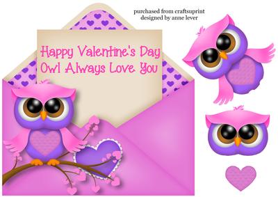 Owl Always Love You Envelope Shaped Topper