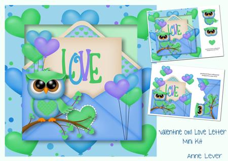 Valentine Owl Love Letter Mini Kit