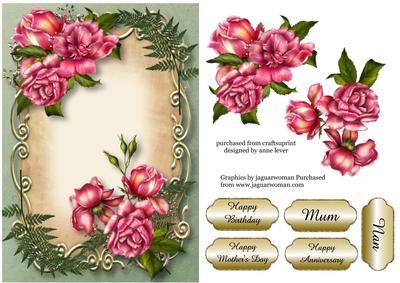 Gorgeous Glory Roses Floral Plaque