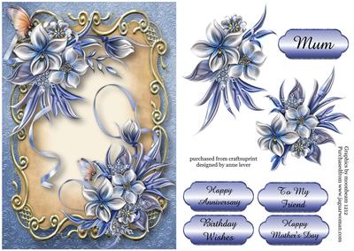 Wynter Flowers Floral Plaque