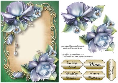 Pretty Porcelain Roses Floral Plaque