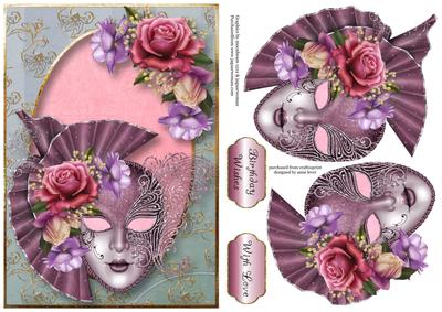 Beautiful Belle Roses Masque