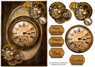Centre Circle - Male Clocks and Cogs