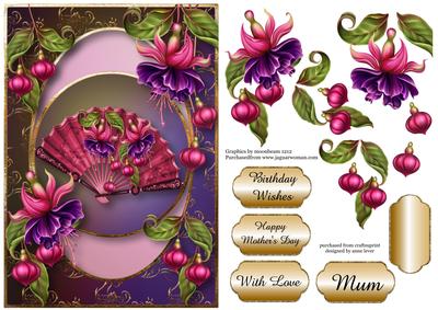 Centre Circle - Beautiful Fuschia Fan