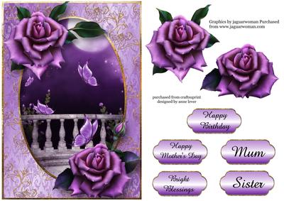 The Moonlit Balcony with Roses & Flutters