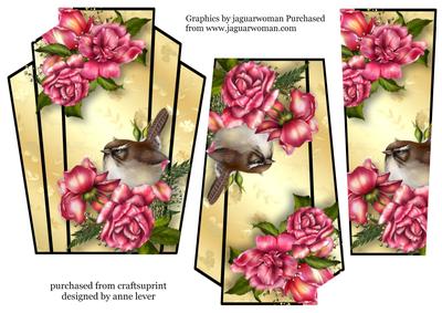 Art Deco Bird Stacker - Glory Rose Wren