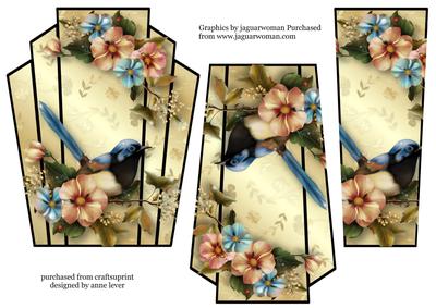 Art Deco Bird Stacker - Fairy Wren