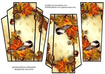Art Deco Bird Stacker - Autumn Elegance