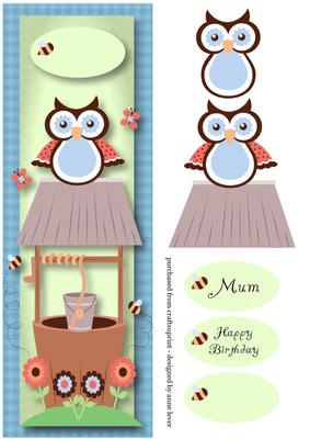 Large Dl Wishing Well Owl