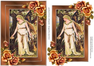 Vintage Butterfly Fae & Roses