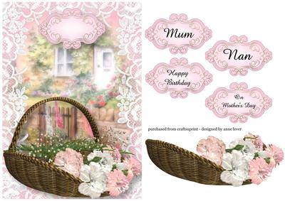 A Basket of Flowers for You - Rose Cottage