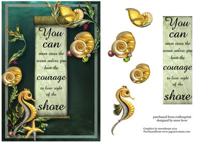 Underwater Inspiration - You Can Never Cross the Ocean - 