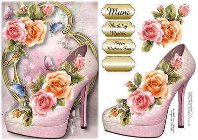 Stunning Shoes - the London Collection - Rosy Glow Roses