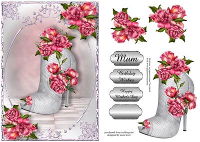 Stunning Shoes - Peeptoe Stiletto - Glory Roses
