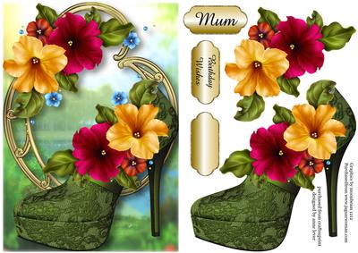 Stunning Shoes - the Venice - Pretty Petunias - Version 2