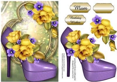 Stunning Shoes - the New York - Yellow Roses - Version 2