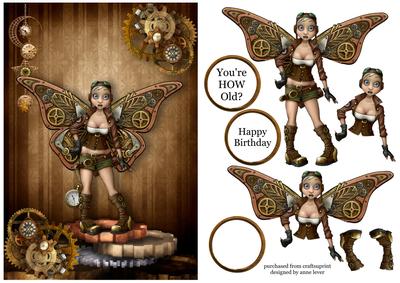 The Steampunk Fairy + Decoupage