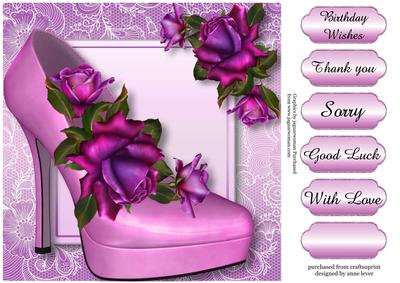 Stunning Shoes Lacey Square - the London - Twilight Roses