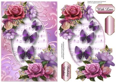 Butterfly Trio and Belle Roses