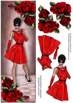 Large Dl Red Roses Chic