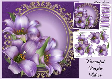 Beautiful Purple Lilies