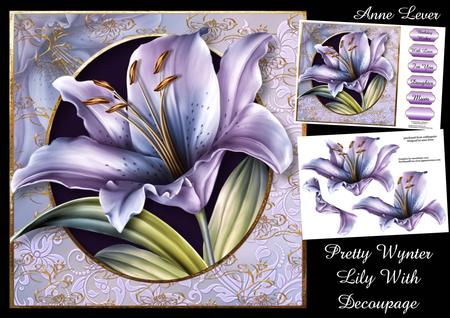 Pretty Wynter Lily with Decoupage