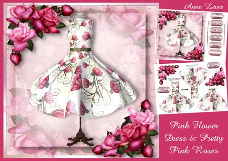 Pink Flower Dress & Pretty Pink Roses