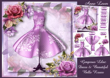 Gorgeous Lilac Dress & Beautiful Belle Roses