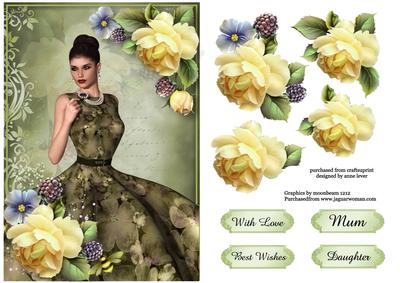Vintage Beauty with Soft Yellow Roses
