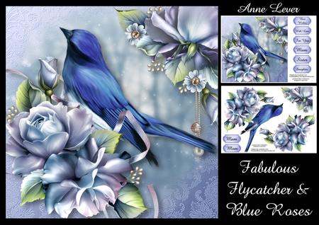 Fabulous Flycatcher & Blue Roses